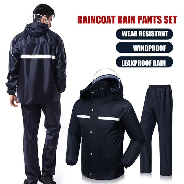 

poncho night reflection oxford +pvc outdoor mantle cloak emergency windbreak waterproof raincoat rain coat hood practical