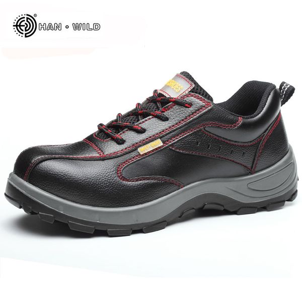 

winter men casual shoes puncture proof steel toe breathable men's work safety shoes labor insurance, Black