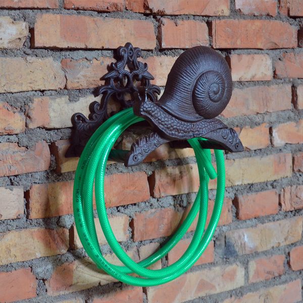 2019 Hose Holder Cast Iron Snail Decorative Hose Reel Hanger