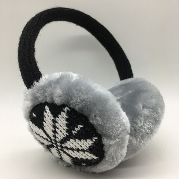 

2017 winter warm earmuffs knitted earmuffs motorcycle earflap, Blue;gray