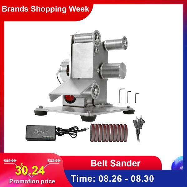 

multifunctional professional grinder mini portable electric belt sander diy polishing grinding machine cutter edges sharpener
