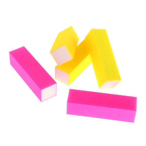 

salon 4 sided nail buffer blocks manicure acrylic nails polishing sponge