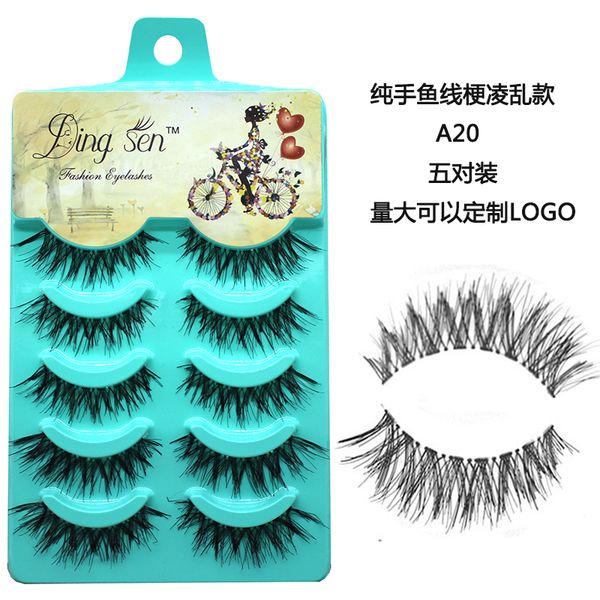 

5 pairs multipack 3d soft mink hair false eyelashes handmade wispy fluffy long lashes makeup tools faux eye lashes
