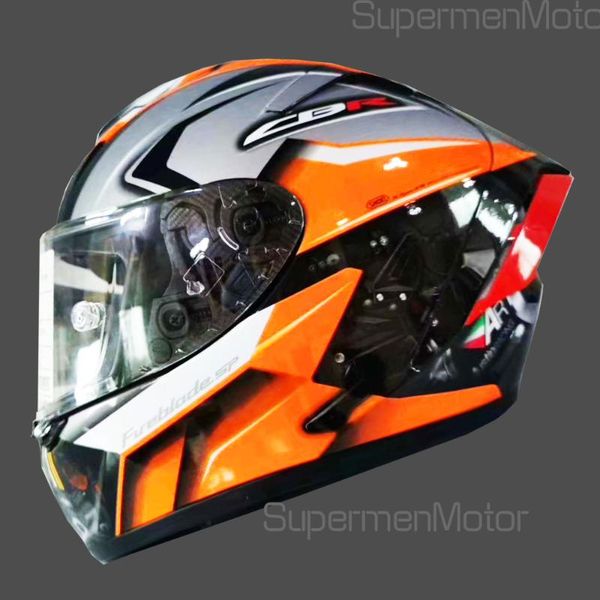 

full face motorcycle helmet x14 hond-a cbr- orange color helmet riding motocross racing motobike