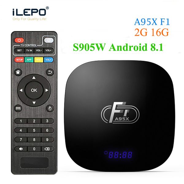 

a95x f1 android 8.1 tv box amlogic s905w quad core 4k 1gb 2gb ddr3 8gb 16gb 2.4g wifi set box