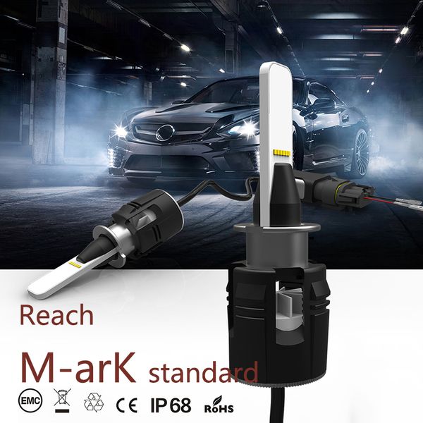 

jkcover car headlight led high power 80w 6500k 8400lm led h4 h13 h11 h1 9004 9005 9006 9007 9012 h7 light bulbs for auto
