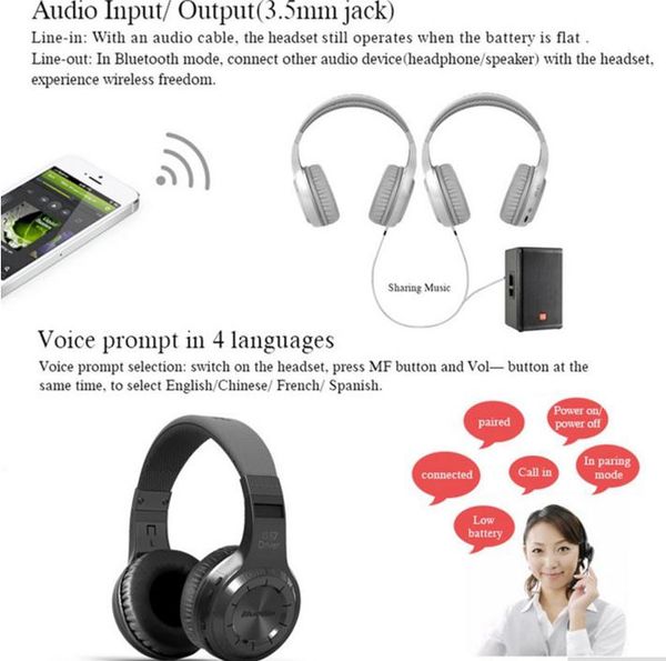 

горячие продажи bluedio ht беспроводная связь bluetooth наушники bt 4,1 переносной стерео bluetooth гарнитуры с хорошо работает