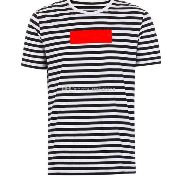 

100% famous designer mens t shirts men stripe designer summer men t-shirts crew neck homme tee shirts short sleeve man tshirt