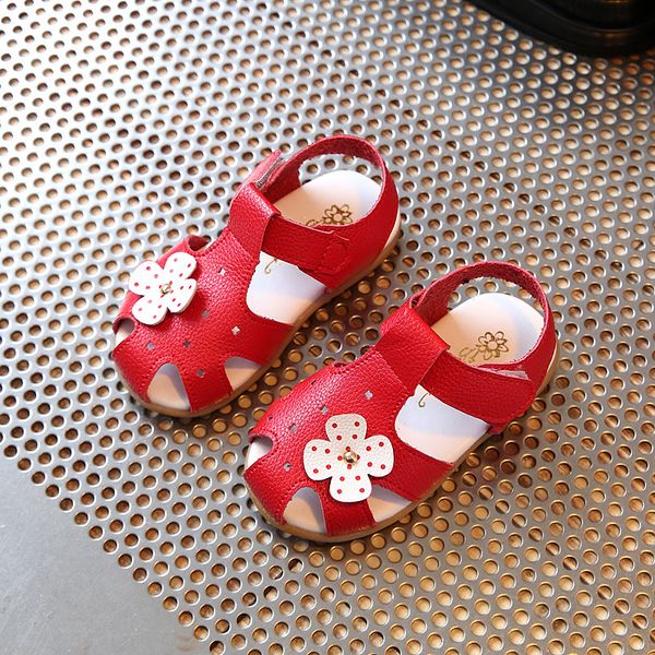 

summer pu leather children sandals toddler girls orthopedic shoes super quality kids summer shoes fashion soft baby sandals, Black;red