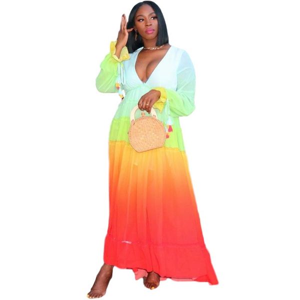 

плюс размер африканских платья для женщин африканская одежда женские дашики халат африканский femme с длинным рукавом африка платье летняя о, Red