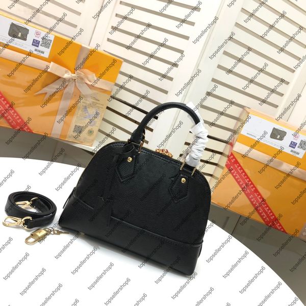 

alma bb pm clutch embossed bag cowhide leather studs handle women designer handbag messenger purse crossbody shoulderbag tote