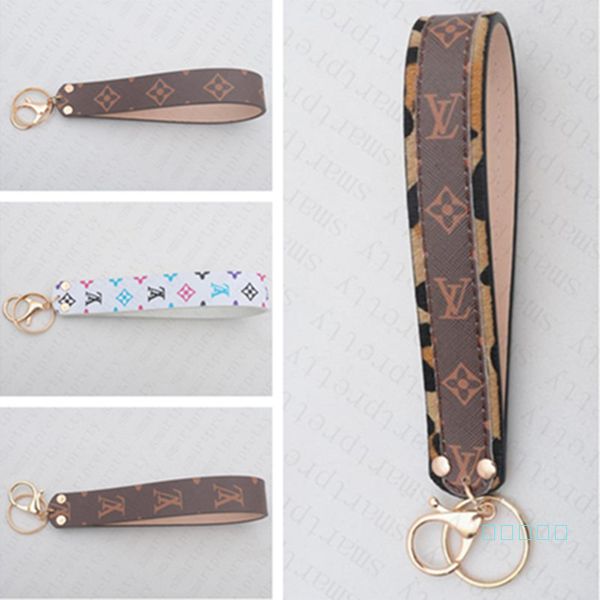 

luxury pu leather keychain key ring holder with lip lanyard designer handbag bag pendants keyring charms purse wallet holder bracelets d5607