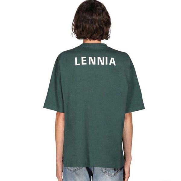 

2020 цвет футболки назад классический логотип письмо печатный тройник мужчины женщины лето простой короткие рукава дышащий high street футбо, White;black