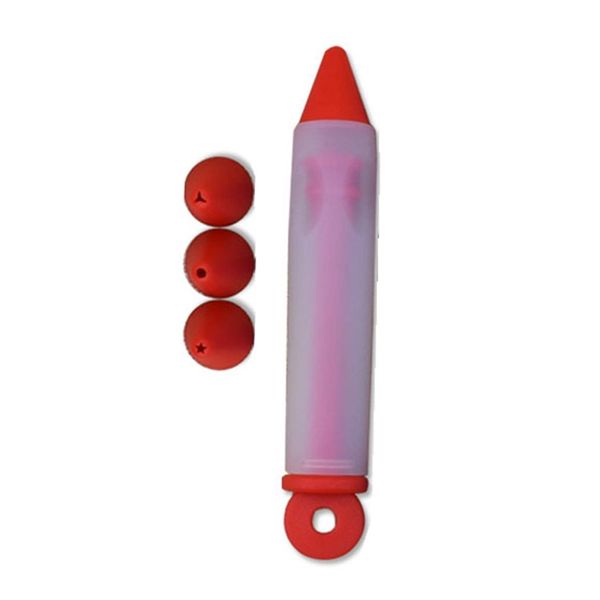 

4 head set silicone chocolate cream gun cookie cake pen writing instrument milking mouth baking tool other bakeware