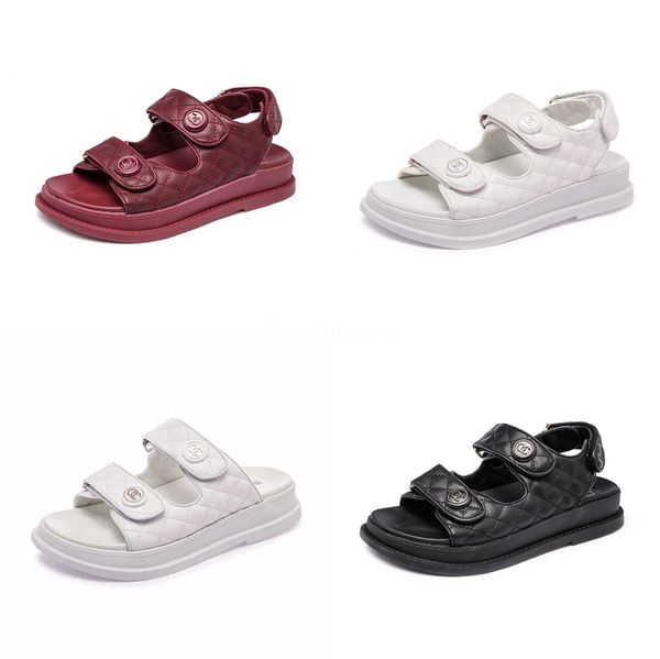 

misalwa mens sandals cow split leather casual outdoor women soft summer slippers anti-slip quality beach flat shoes#224, Black