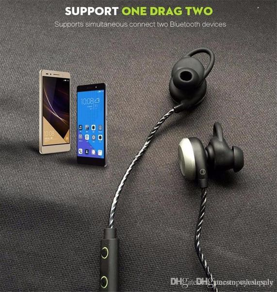 

mifo u2 высокое качество беспроводной bluetooth наушники спорт водонепроницаемая наушники магнит дизайн гарнитура стерео hi-fi наушники с ми