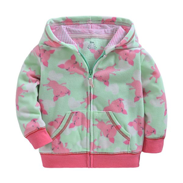 

baby clothes autumn winter children casual fashion coat boys girl long sleeve printing hoodie coats kids toddler outerwear, Blue;gray