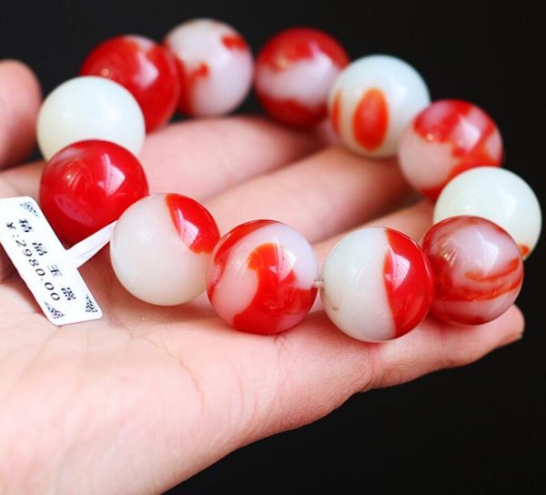 

джейд браслет природных chicken кровавого нефрита хотан гоби золото белый красный браслет мужчин и женщин браслет, Black