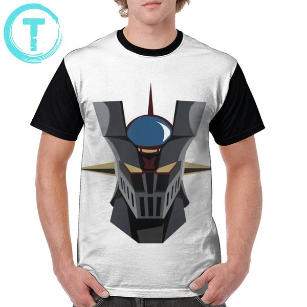 

mazinger z t shirt mazinger z t-shirt funny casual graphic tee shirt men short sleeve oversize 100 percent cotton printed tshirt, White;black