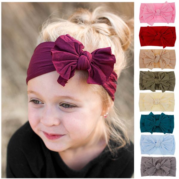 Kids Bow Headband Hairbands Baby Girls Soft Headbands With Super