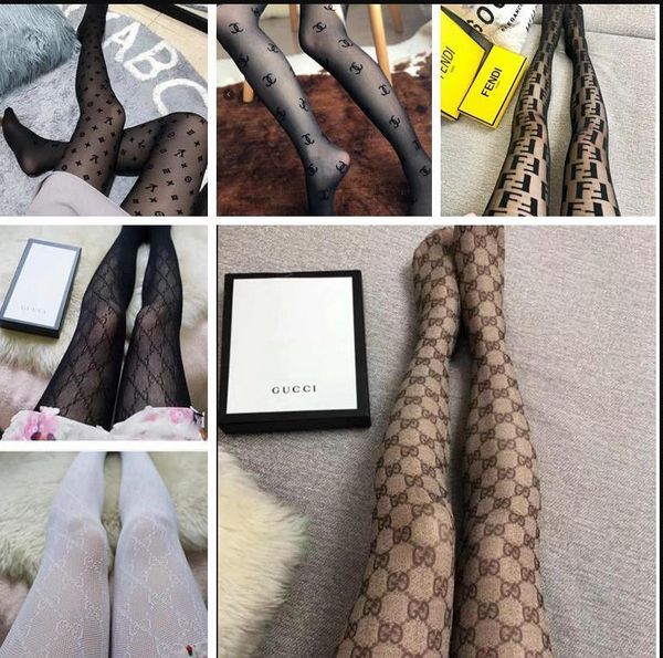 

italy brands black lace mesh hollow out pantyhose mesh tights hosierys letter leggings socks for women s035, Black;white
