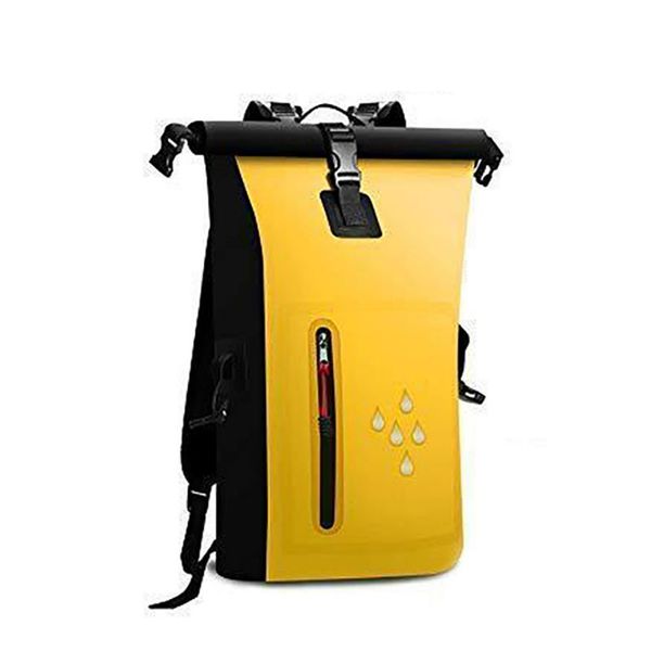 

waterproof dry bag outdoor double shoulder straps pvc buckled floating storage sack travel drifting climbing camping backpacks