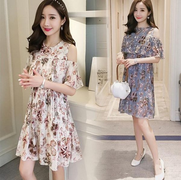 

spring and summer pregnant women dress new big size bottoming skirt ab-6, White