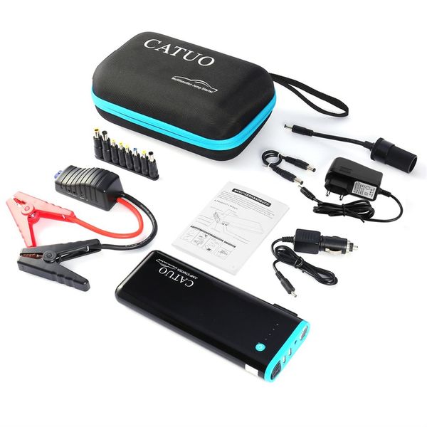 

catuo 20000mah portable auto car jump starter battery with usb power bank led for truck motor boat