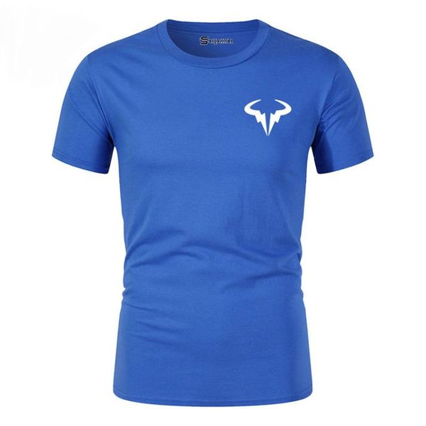

casual t shirt fashionable cotton round collar shirt for men red, White;black