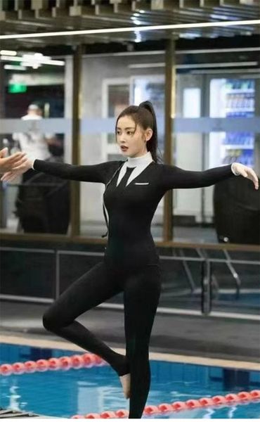 

2020 zhang tianai style one-piece looks slim 2020 zhang tianai style one-piece swimsuit swimsuit looks slim, White;black