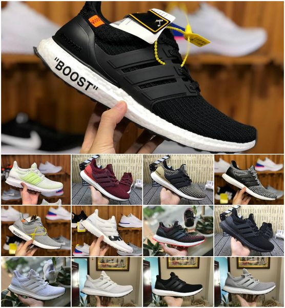 

2019 Ultra boost кроссовки 3.0 4.0 мужчины женщины полоса Balck белый Oreo дизайнер кроссовки Ultr