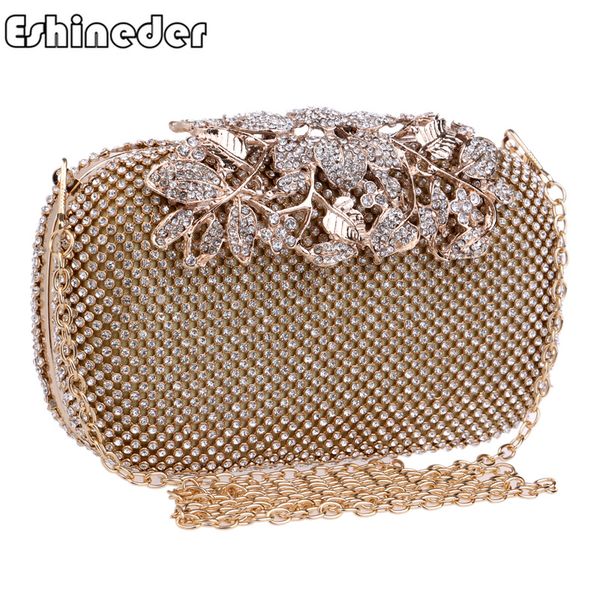 

женская мода вечерняя сумочка металлические бриллианты день сцепления плечо маленькие сумки для свадебной вечеринки сумка серебро / черный