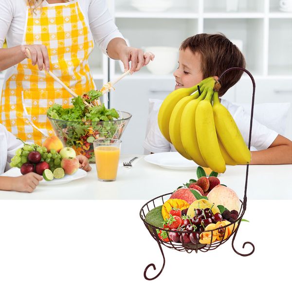 

корзина с фруктами банан вешалка стенд свежее хранение кухонный держатель сервировочная чаша