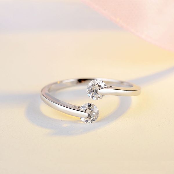 

925 sterling silver ring couples hand jewelry adjustable silver korean-style accessories a generation of fat