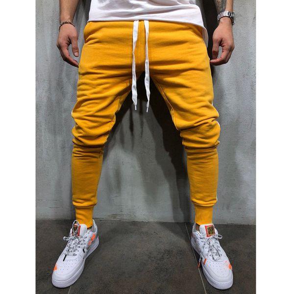 

2019 new men pants hip hop sportswear fitness joggerstrousers tp mens streetwear track pants gyms sweatpant, Black