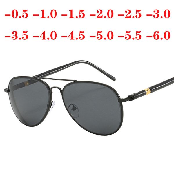 

prescription sunglasses for nearsighted diopter -0.5 -1.0 -1.5 to -6.0 women men uv400 myopia glasses spectacles with diopter, White;black