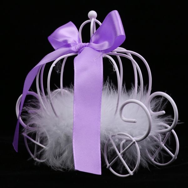 

lovely pumpkin carriage chocolate candy boxes for bridal shower wedding favors