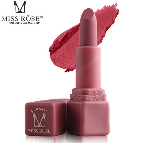 

miss rose women lipstick matte velvet waterproof long lasting beauty red pink make up lipsticks cosmetics batom lip tint pencil