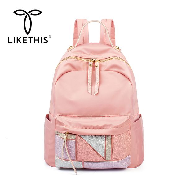 

likethis style school backpack women waterproof backpacks travel bags oxford solid large mochilas escolares para adolescentes