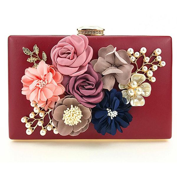 

2019 fashion handmade flower bags for women 2019 party handbag single shoulder bag purple/apricot purses and handbags