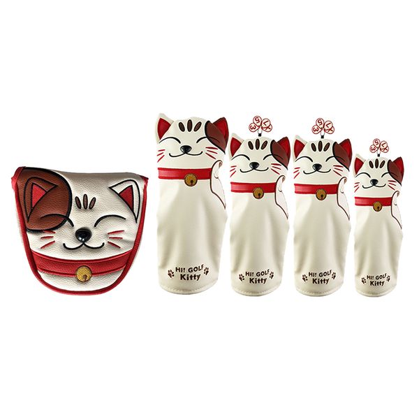 

5x waterproof pu golf mallet head cover club center putter headcover gift