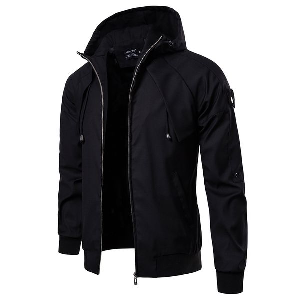 

warm autumn winter men jacket fashion cotton blend jacket and jacket sweater warm hooded clothing plus size for men ing, Black;brown