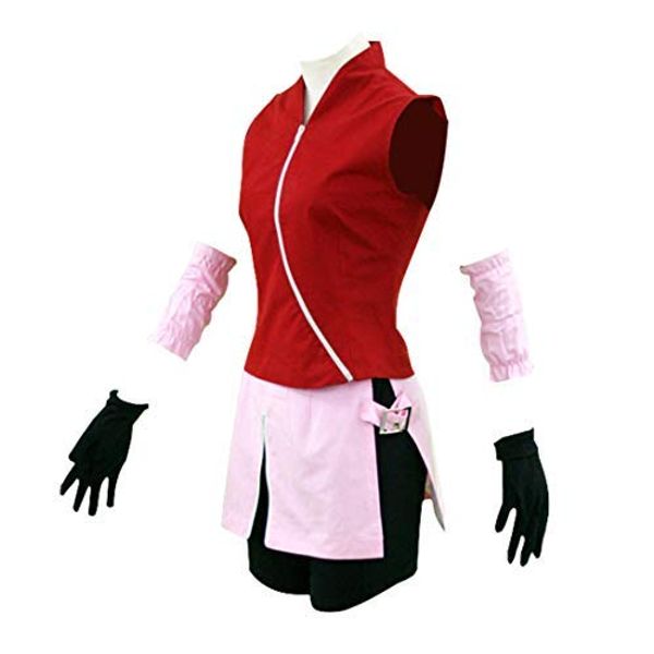 

japan anime cosplay shippuden haruno sakura costume, Black