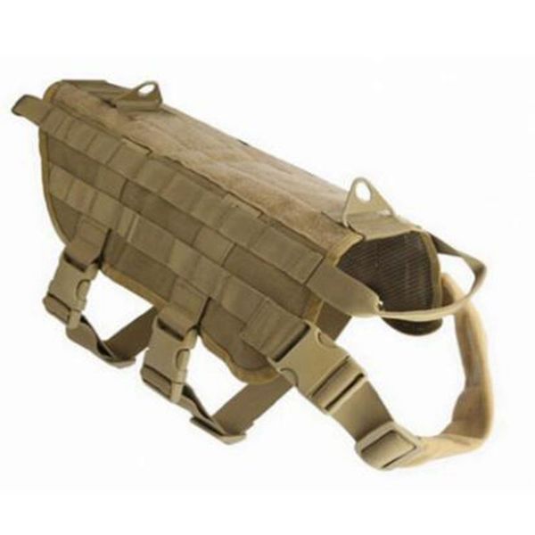

tactical k9 tactical nylon molle system dog training dog harness vest clothes outdoor protective clothing, Camo