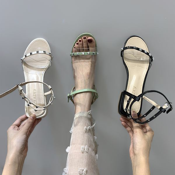 

beige heeled sandals all-match clear heels comfort shoes for women 2020 women's buckle strap black comfort block sale gladiator