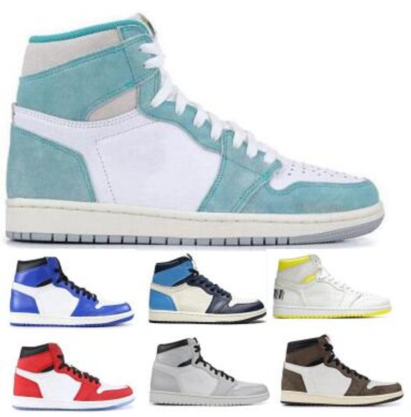 

Travis Scotts 1 High OG Баскетбол обувь UNC Бесстрашные Obsidian Spiderman первого класса полета 1s Jumpm