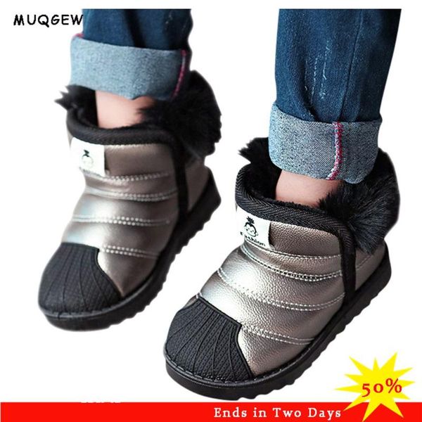

winter boots girls waterproof snow shoes kids snow boots waterproof toddler infant baby boys girls winter warm shoes boys, Black;grey