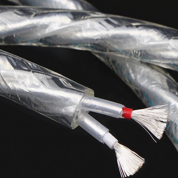 

hifi ofc+silverplated liton amp audio speaker signal cable hi-end shielding wire 7n audio cable signal line