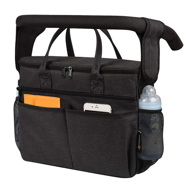 

insulated baby bottle bag breastmilk cooler parent console bag