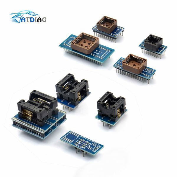 

for tl866cs tl866a 8 pcs programmer adapters socket kit sop8+sop16 +plcc32 +plcc44 adapter ezp2010 rt809h programmer